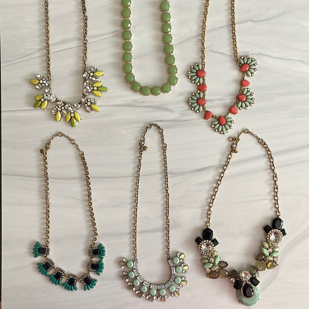 set of 6 J.Crew statement necklaces